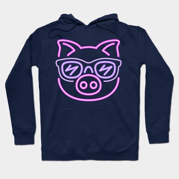 Cute Cartoon Pink Pig Chinese Horoscope Sign 2019 Hoodie by peter2art